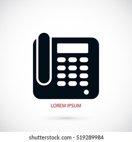 Office Phone Icon, flat design best vector icon