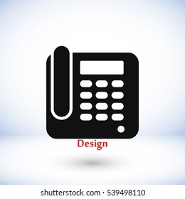 Office Phone Icon, flat design best vector icon
