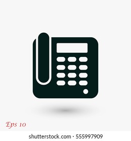 Office Phone Icon, flat design best vector icon