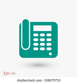 Office Phone Icon, flat design best vector icon