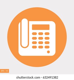 Office Phone Icon, flat design best vector icon