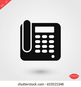 Office Phone Icon, flat design best vector icon