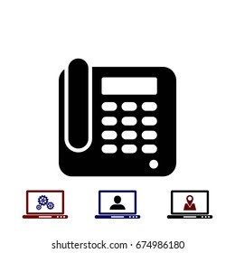 Office Phone Icon, flat design best vector icon