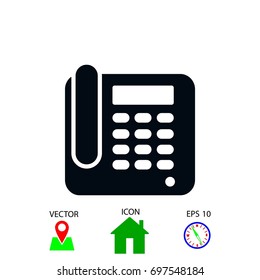 Office Phone Icon, flat design best vector icon
