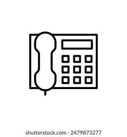 Office Phone Icon Ideal for Business Communication