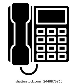 Ilustración vectorial de línea de iconos de Office Phone