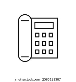 Office phone icon. simple thin line vector icon