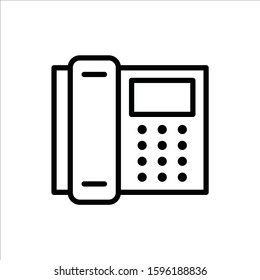 Office Phone Icon, Office Phone Vector Flat Sign Design. Phone Symbol Pictogram