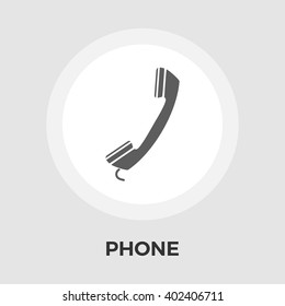 Office phone icon vector. Flat icon isolated on the white background. Editable EPS file. Vector illustration.