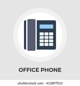 Office phone icon vector. Flat icon isolated on the white background. Editable EPS file. Vector illustration.