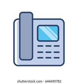 Office Phone Icon Vector Illustration