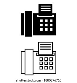 Conjunto de vectores de icono de Office Phone. colección de signos de ilustración de llamada. símbolo telefónico.
