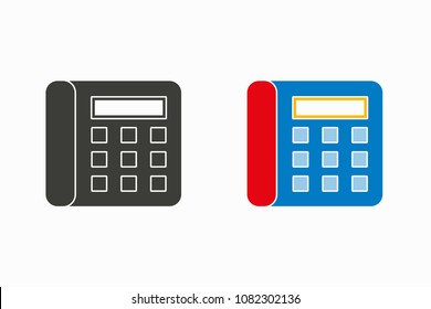 Office Phone icon, vector telephone illustration