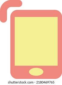 Office phone, illustration, vector on a white background.