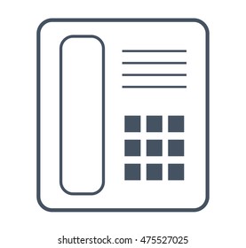 Office phone intercom isolated icon