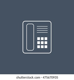 Office phone intercom isolated icon