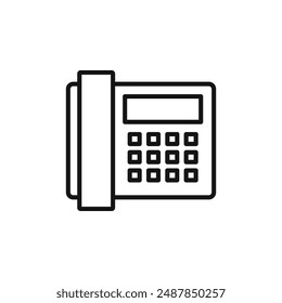 Office Phone logo sign vector outline