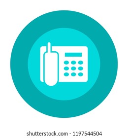 office phone vector icon