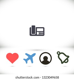 Office Phone Vector icon