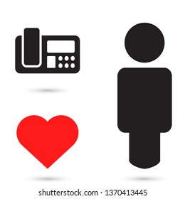 Office Phone Vector icon
