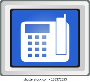 Office phone - Vector icon 