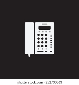 Office phone vector icon.