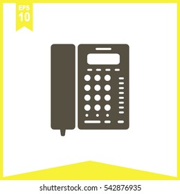 Office Phone Vector Icon.