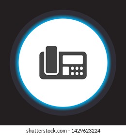 Office Phone Vector icon . Lorem Ipsum Illustration design
