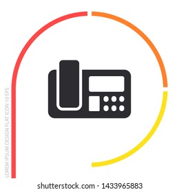 Office Phone Vector icon . Lorem Ipsum Illustration design