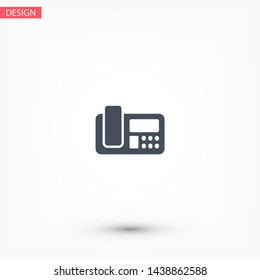 Office Phone Vector icon . Lorem Ipsum Illustration design