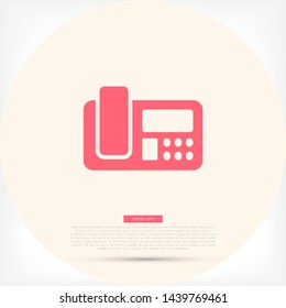 Office Phone Vector icon . Lorem Ipsum Illustration design