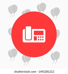 Office Phone Vector icon . Lorem Ipsum Illustration design