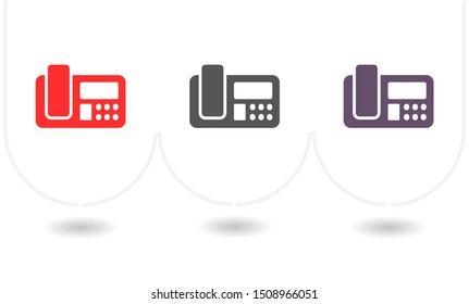 Office Phone Vector icon . Lorem Ipsum Illustration design