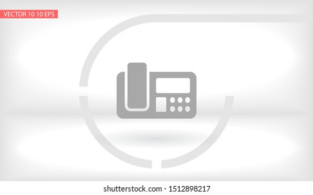 Office Phone Vector icon . Lorem Ipsum Illustration design
