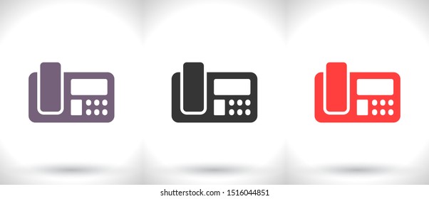 Office Phone Vector icon . Lorem Ipsum Illustration design