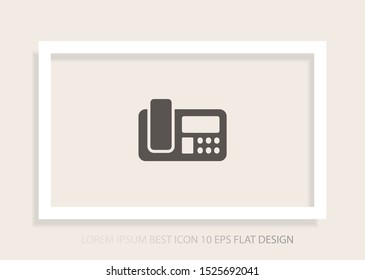 Office Phone Vector icon . Lorem Ipsum Illustration design