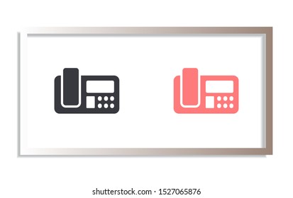 Office Phone Vector icon . Lorem Ipsum Illustration design