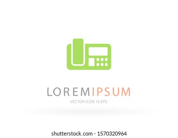 Office Phone Vector icon . Lorem Ipsum Illustration design