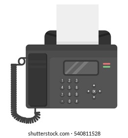 Office phone vector illustration.