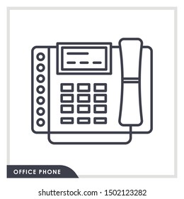 Office phone with white background