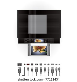 Office Photo InkJet Printer, Ports and Cables