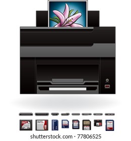 Office Photo InkJet Printer/Photocopier Front View