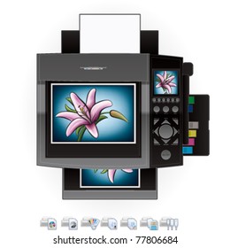 Office Photo InkJet Printer/Photocopier Top View