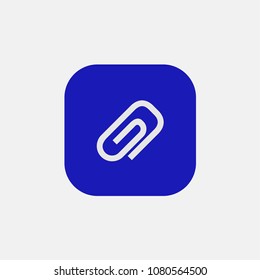 office pin icon vector on blue