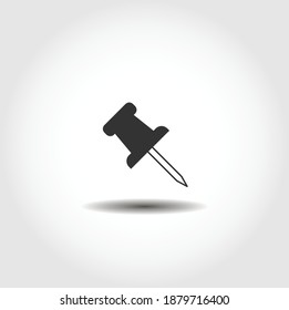 icono vectorial aislado del pin de oficina. elemento de diseño de negocio