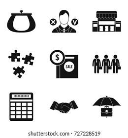Office plankton icons set. Simple set of 9 office plankton vector icons for web isolated on white background