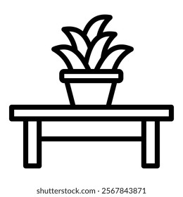 Office Plant Icon Element For Design