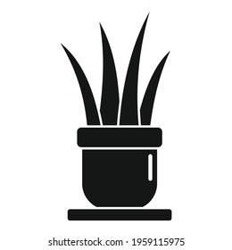 Office plant pot icon. Simple illustration of Office plant pot vector icon for web design isolated on white background