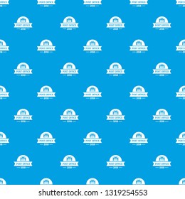 Office post pattern vector seamless blue repeat for any use