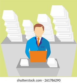 Office - Presentation Boy - Illustration